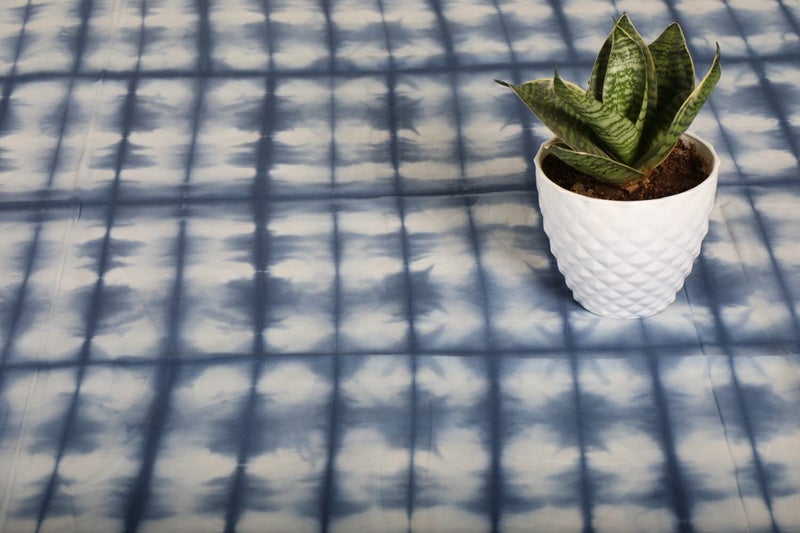 Trade Star 5 Yard 100% Cotton Shibori Fabric Indian Cotton Handmade Fabric for Dressmaking Natural Indigo Tie Dye Cloth for Highly Durable Sewing Fall Decor Beautiful Premium Quality Cloths Pattern 1 - Image 5